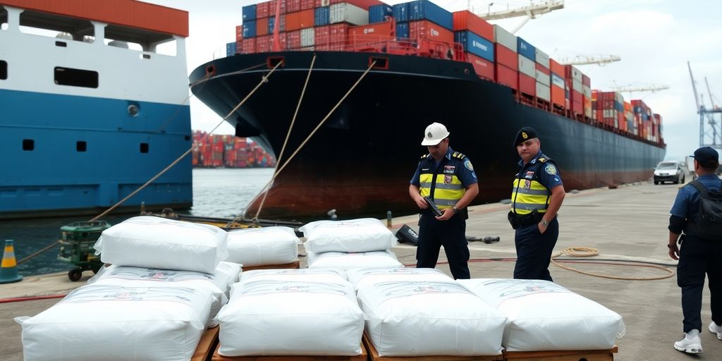Bulgarian officials seize 420 pounds of cocaine hidden on a cargo ship from Peru