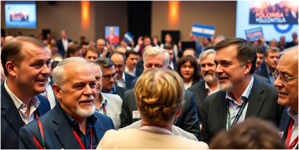Right-wing leaders at a summit in Argentina.